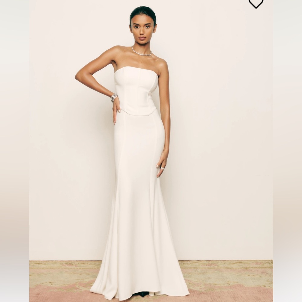 Haisley Two Piece Reformation Ivory Bridal Set size two worn once dry cleaned